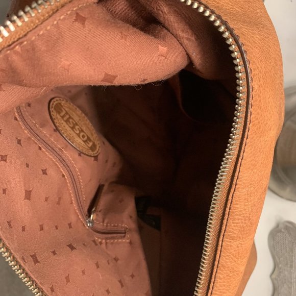 FOSSIL BROWN LEATHER BAG - Picture 10 of 14